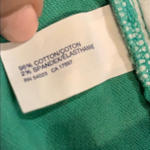 GAP Hadley Green Cut Off Green Denim Jeans - Picture 5 of 5